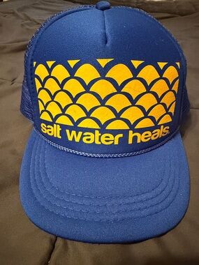 Blue & Yellow Foam Trucker Hat